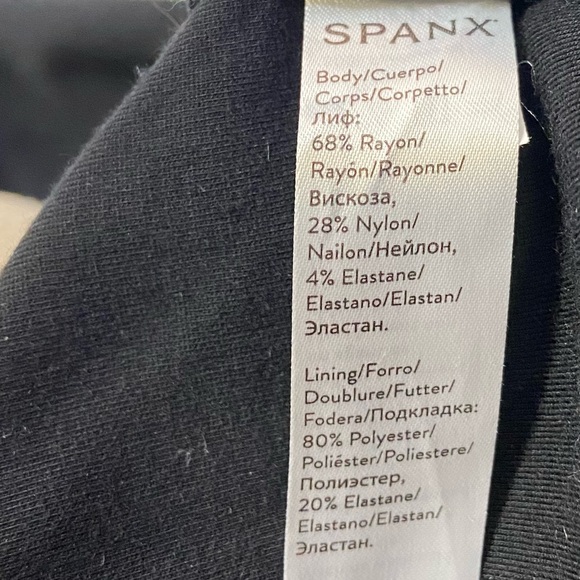 SPANX Ponte Seamless Ankle Length Slit Legging Black S - Picture 6 of 13